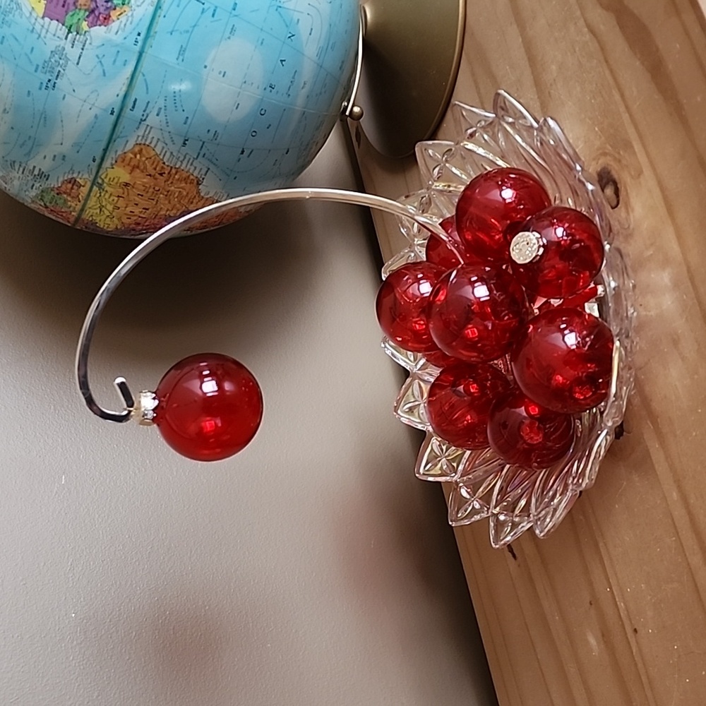 Vintage RAUCH glass Christmas tree ornaments